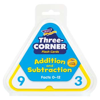 Three-Corner Flash Cards 48/Pk Addition & Subtraction By Trend Enterprises