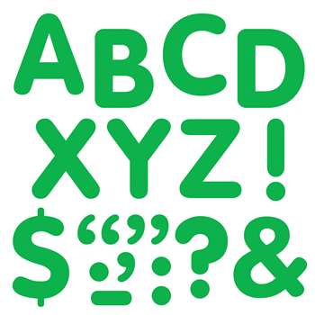 Stick-Eze 2In Letters & Marks Green By Trend Enterprises