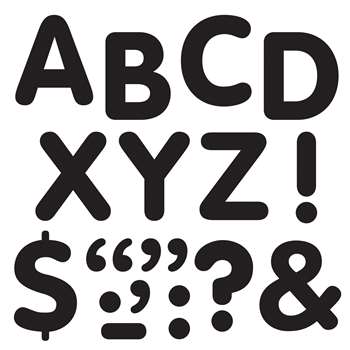 Stick-Eze 2In Letters & Marks Black By Trend Enterprises