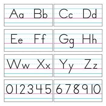 Bb Set Manuscript Zaner-Bloser 18 By Trend Enterprises