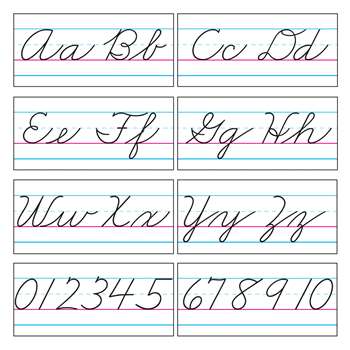 Bb Set Cursive Zaner-Bloser 18 By Trend Enterprises