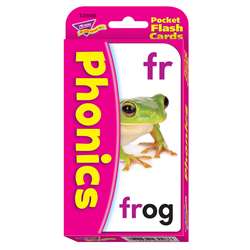 Pocket Flash Cards Phonics 56-Pk 3 X 5 Two-Sided Cards By Trend Enterprises