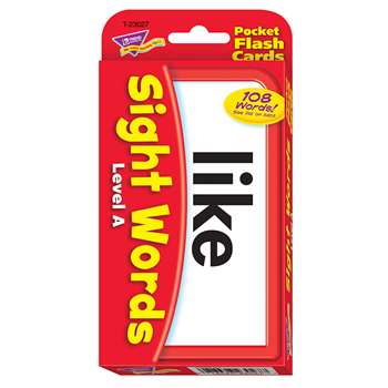 Pocket Flash Cards Sight Words A By Trend Enterprises