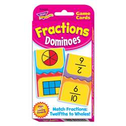 Challenge Cards Fractions Domino By Trend Enterprises