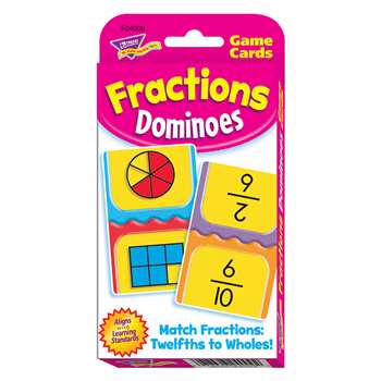 Challenge Cards Fractions Domino By Trend Enterprises