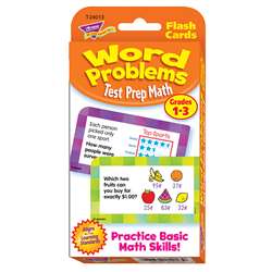 Challenge Cards Test Prep Math Gr 1-3 Word Problems By Trend Enterprises