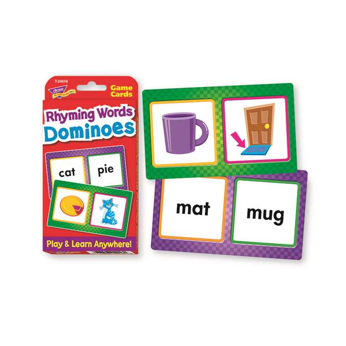 Challenge Cards Rhyming Words Domin By Trend Enterprises