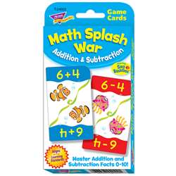Math Splash War Addition & Subtraction Challenge C, T-24022