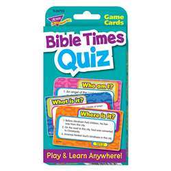 Challenge Cardsbible Times Quiz By Trend Enterprises