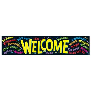 Banner Welcome Multilingual By Trend Enterprises