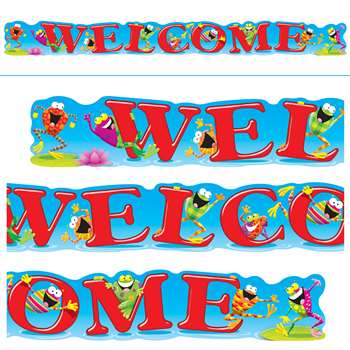 Welcome Frogs 10Ft Horizontal Banner By Trend Enterprises
