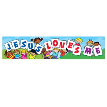 Banner Jesus Loves Me By Trend Enterprises