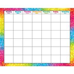 Colorful Brush Strokes Monthly Wipe Off Calendar By Trend Enterprises