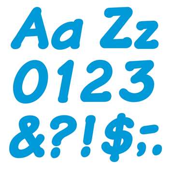 Ready Letters 4 Inch Italic Blue By Trend Enterprises