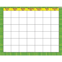 Reptile Green Wipe Off Calendar Monthly, T-27028