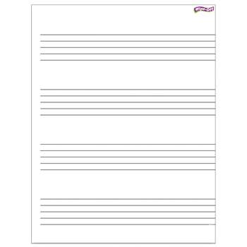 Music Staff Paper Wipe Off Chart 17X22 By Trend Enterprises