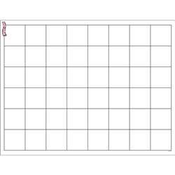 Graphing Grid Large Squares Wipe Off Chart 17X22 By Trend Enterprises