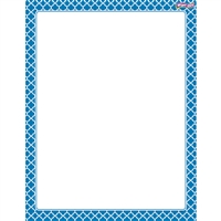 Moroccan Blue Wipe Off Chart, T-27322