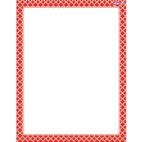 Moroccan Red Wipe Off Chart, T-27323
