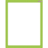 Polka Dots Lime Wipe Off Chart, T-27333