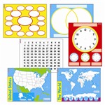Wipe Off Charts & Maps Combo Pack By Trend Enterprises