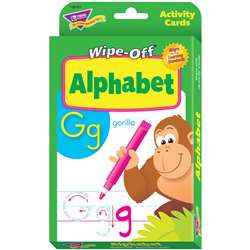 Alphabet Wipe Off Activity Cards By Trend Enterprises