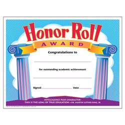 Certificate Honor Roll Award 30/Pk 8-1/2 X 11 By Trend Enterprises