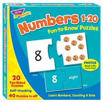 Puzzle Numbers 1 20 By Trend Enterprises