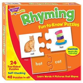 Fun To Know Puzzles Rhyming By Trend Enterprises