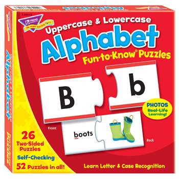 Fun To Know Puzzles Uppercase & Lowercase Alphabet By Trend Enterprises