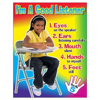 Learning Chart Im A Good Listener By Trend Enterprises