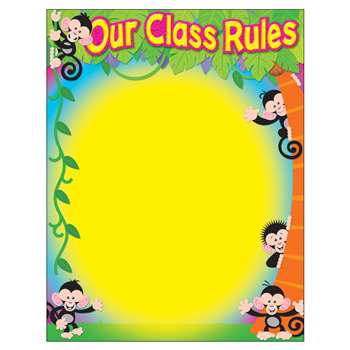 Our Class Rules Monkey Mischief Learning Chart By Trend Enterprises