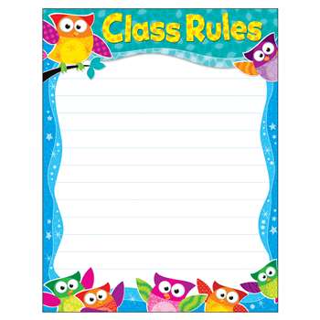 Class Rules Owl-Stars Learning Chart, T-38444