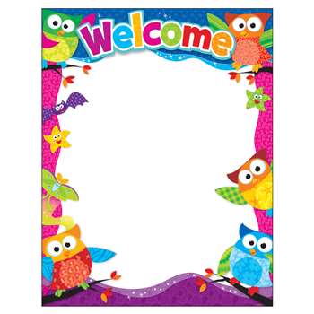 Welcome Owl Stars Learning Chart By Trend Enterprises
