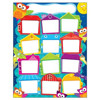 Year Round Houses Owl Stars Learning Chart By Trend Enterprises