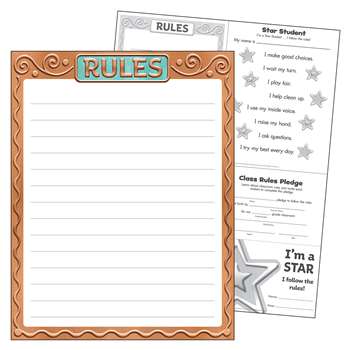 Rules I Heart Metal Learning Chart, T-38463