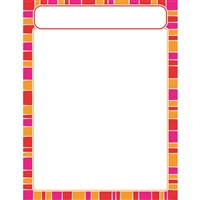 Stripe-Tacular Snazzy Red Learning Chart, T-38631