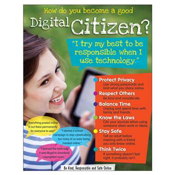 Digital Citizenship Learning Chart Secondary, T-38644