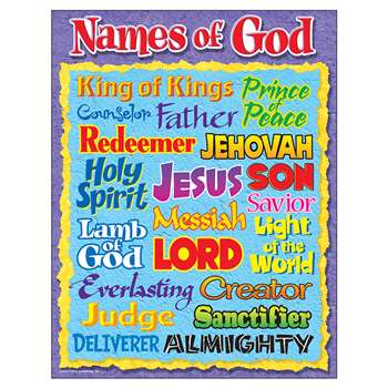 Names Of God Learning Chart By Trend Enterprises