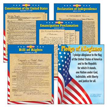 Us Documents Charts Combo Pack By Trend Enterprises