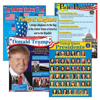 Us Presidents Learning Charts Combo Pack By Trend Enterprises