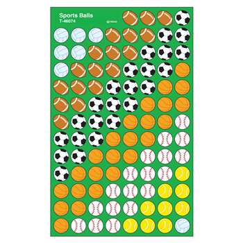 Supershapes Stickers Sports Ball By Trend Enterprises