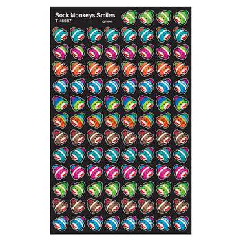 Sock Monkeys Smiles Supershapes Stickers, T-46087