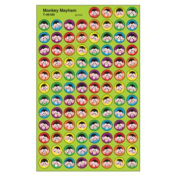 Monkey Mayhem Superspot Shapes Stickers By Trend Enterprises