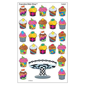 Cupcakes Bake Shop Supershapes Stickers Large By Trend Enterprises