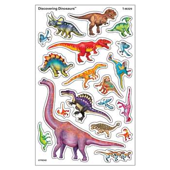 Discovering Dinosaurs Supershapes Stickers Large, T-46329