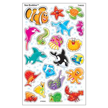 Sea Buddies Supershapes Stickers Large, T-46333