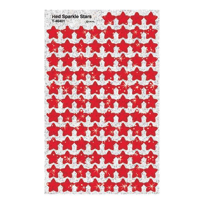 Supershapes Red Sparkle Stars 400Pk By Trend Enterprises