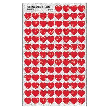 Supershapes Red Sparkle 400/Pk Hearts By Trend Enterprises