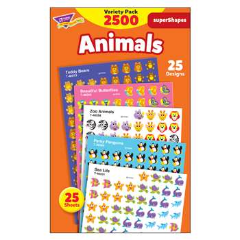 Supershapes Variety Animals 2200Pk By Trend Enterprises